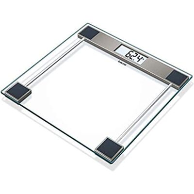 Beurer GS 11 Balance Numérique en Verre Transparent - Balance Personnelle - Publicité Beurer GS 11 Balance Numérique en Verre Transparent - Balance Personnelle - Publicité