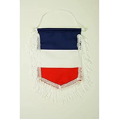 AZ FLAG Fanion France Pour Décoration Voiture Avec Cordelettes Mini Drapeau Français 13x10 cm - Publicité AZ FLAG Fanion France Pour Décoration Voiture Avec Cordelettes Mini Drapeau Français 13x10 cm - Publicité
