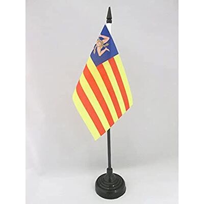 AZ FLAG Drapeau de Table Sicile Indépendentiste 15x10 cm Socle Plastique - Publicité AZ FLAG Drapeau de Table Sicile Indépendentiste 15x10 cm Socle Plastique - Publicité