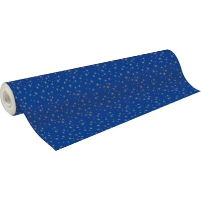 Papier Cadeau Clairefontaine - Étoiles Bleues 50m - Papier Cadeau - Publicité Papier Cadeau Clairefontaine - Étoiles Bleues 50m - Papier Cadeau - Publicité