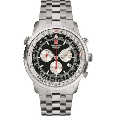 Swiss Alpine Military 7078.9137 chronograaf Heren Horloge 45 mm - Publicité Swiss Alpine Military 7078.9137 chronograaf Heren Horloge 45 mm - Publicité