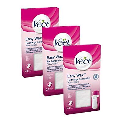 Veet EasyWax Recharges Bandes d'Epilation 72 bandes - Publicité Veet EasyWax Recharges Bandes d'Epilation 72 bandes - Publicité
