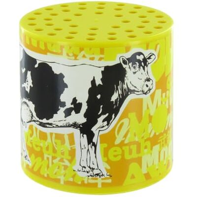 Lutèce Créations Boîte à meuh / boîte à vache pour entendre la voix, le cri, le meuglement ou le beuglement d'une vache avec étiquette représentant une vache entourée du mot "meuh" dans toutes les langues - Publicité Lutèce Créations Boîte à meuh / boîte à vache pour entendre la voix, le cri, le meuglement ou le beuglement d'une vache avec étiquette représentant une vache entourée du mot "meuh" dans toutes les langues - Publicité