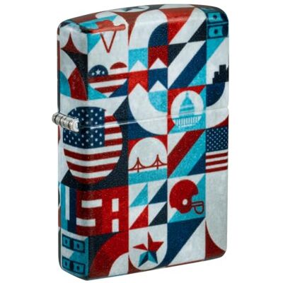 Zippo Briquet tempête American Icons, icônes américaines, 540°, image couleur, rechargeable, réutilisable, design coupe-vent, boîte cadeau, fabriqué aux États-Unis - Publicité Zippo Briquet tempête American Icons, icônes américaines, 540°, image couleur, rechargeable, réutilisable, design coupe-vent, boîte cadeau, fabriqué aux États-Unis - Publicité