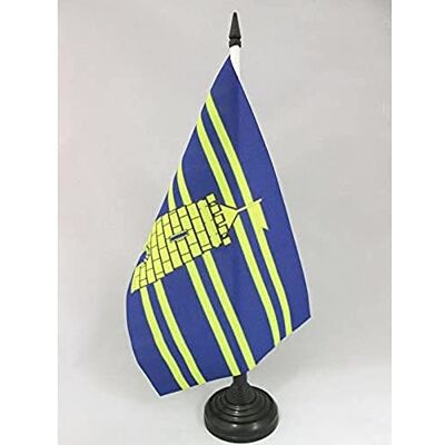 AZ FLAG Drapeau de Table Territoire de Belfort 21x14 cm Socle Plastique - Publicité AZ FLAG Drapeau de Table Territoire de Belfort 21x14 cm Socle Plastique - Publicité