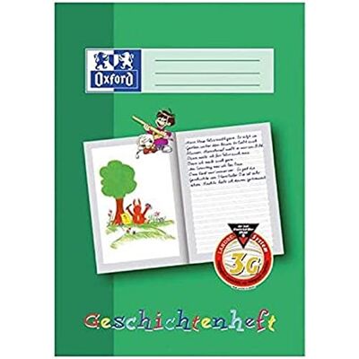 Cahier d'histoires Oxford A4 - 3ème année, 16 pages, Vert - Publicité Cahier d'histoires Oxford A4 - 3ème année, 16 pages, Vert - Publicité