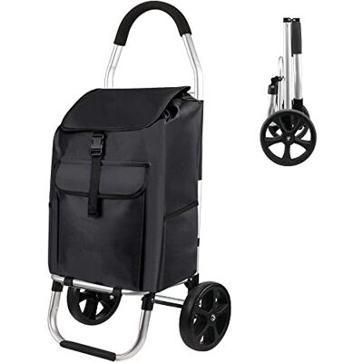 Strex Entretoise d'épicerie avec Roues Pliable Sac d'épicerie Amovible Chariot - Publicité Strex Entretoise d'épicerie avec Roues Pliable Sac d'épicerie Amovible Chariot - Publicité