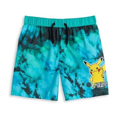 Pokémon Short de Bain tie-Dye Bleu Pikachu Vêtements de Plage pour garçons avec Taille élastique à Cordon Maillots de Bain Classiques de Dessin animé Je Dois Les Attraper Tous 7-8 Ans - Publicité Pokémon Short de Bain tie-Dye Bleu Pikachu Vêtements de Plage pour garçons avec Taille élastique à Cordon Maillots de Bain Classiques de Dessin animé Je Dois Les Attraper Tous 7-8 Ans - Publicité