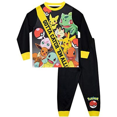 Pokémon Pokemon Ensemble De Pyjamas Garçon Noir 7-8 Ans - Publicité Pokémon Pokemon Ensemble De Pyjamas Garçon Noir 7-8 Ans - Publicité