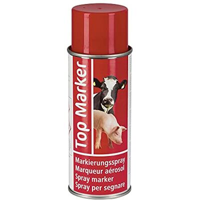 Spray Aérosol Rouge Top Marker pour Bétail - 500 ml - Publicité Spray Aérosol Rouge Top Marker pour Bétail - 500 ml - Publicité