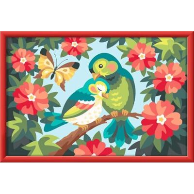 Ravensburger CreArt 12023134 Oiseaux colorés Peinture par numéro pour Enfants à partir de 9 Ans - Publicité Ravensburger CreArt 12023134 Oiseaux colorés Peinture par numéro pour Enfants à partir de 9 Ans - Publicité
