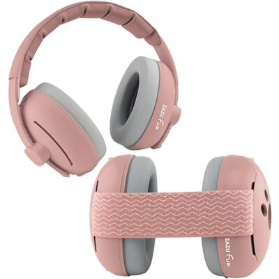 ZAZU Ensemble de serre-tête et bandeau de protection auditive pour enfants Protection contre le bruit pour bébés et tout-petits de 0 à 48 mois Doux, réglable et réglable en couleurs (Rose) - Publicité ZAZU Ensemble de serre-tête et bandeau de protection auditive pour enfants Protection contre le bruit pour bébés et tout-petits de 0 à 48 mois Doux, réglable et réglable en couleurs (Rose) - Publicité