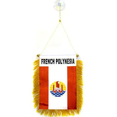 Az Flag - Fanion - Polynésie Française - 15x10cm - Flag - Publicité Az Flag - Fanion - Polynésie Française - 15x10cm - Flag - Publicité