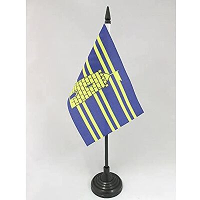 AZ FLAG Drapeau de Table Territoire de Belfort 15x10 cm Socle Plastique - Publicité AZ FLAG Drapeau de Table Territoire de Belfort 15x10 cm Socle Plastique - Publicité
