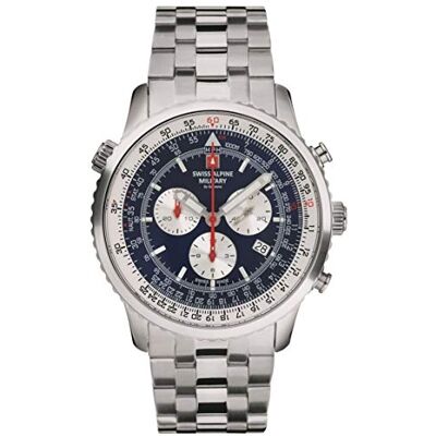 Swiss Alpine Military 7078.9135 chronograaf Heren Horloge 45 mm - Publicité Swiss Alpine Military 7078.9135 chronograaf Heren Horloge 45 mm - Publicité