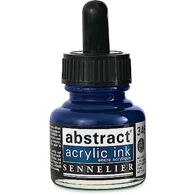Sennelier Encre acrylique abstraite, 30 ml, bleu chinois - Publicité Sennelier Encre acrylique abstraite, 30 ml, bleu chinois - Publicité