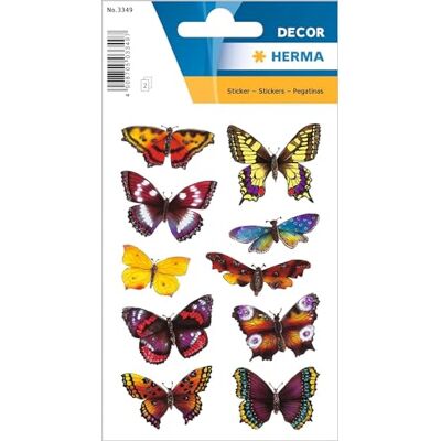 HERMA 3349 Animaux Stickers pour Enfants Papillons (20 Autocollants Papier Pailleté) Autocollants permanents Motif Étiquettes pour filles et garçons Multicolore - Publicité HERMA 3349 Animaux Stickers pour Enfants Papillons (20 Autocollants Papier Pailleté) Autocollants permanents Motif Étiquettes pour filles et garçons Multicolore - Publicité
