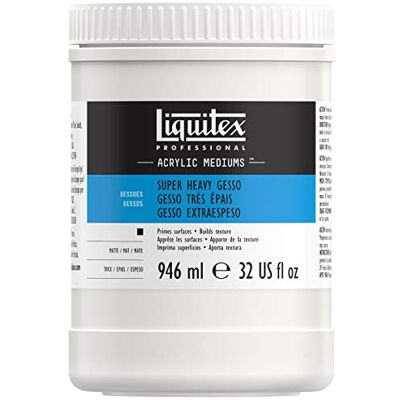 Liquitex 7832 Gesso Impasto Très Épais Professionnel – Apprêt Universel pour Peintures Acryliques, Primer Résistant à la Lumière et au Vieillissement, Prêt à l’Emploi – Pot 946 ml, Blanc de Titane - Publicité Liquitex 7832 Gesso Impasto Très Épais Professionnel – Apprêt Universel pour Peintures Acryliques, Primer Résistant à la Lumière et au Vieillissement, Prêt à l’Emploi – Pot 946 ml, Blanc de Titane - Publicité