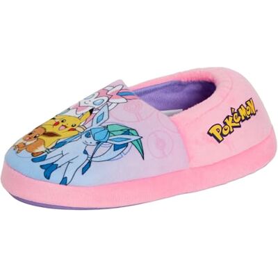 Chaussons Pokémon Pikachu Evoli à enfiler en polaire pour filles, multicolore, 28 EU - Publicité Chaussons Pokémon Pikachu Evoli à enfiler en polaire pour filles, multicolore, 28 EU - Publicité