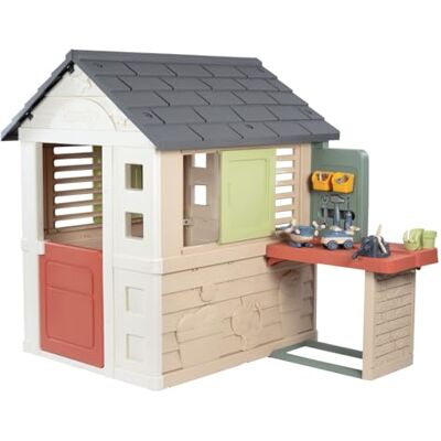Smoby Life Maison Nature + Atelier de Bricolage Nombreux Accessoires Marteau, Tournevis, Véhicule à Construire, Etc. Matière Recyclée A Partir de 2 Ans Fabrication Française - Publicité Smoby Life Maison Nature + Atelier de Bricolage Nombreux Accessoires Marteau, Tournevis, Véhicule à Construire, Etc. Matière Recyclée A Partir de 2 Ans Fabrication Française - Publicité