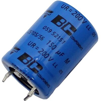 Vishay Condensateur Elko 5x radial 150µF 200V Condensateur électrolytique Snap-In jusqu'à 105°C 150uF Electrolytic Capacitor from - Publicité Vishay Condensateur Elko 5x radial 150µF 200V Condensateur électrolytique Snap-In jusqu'à 105°C 150uF Electrolytic Capacitor from - Publicité
