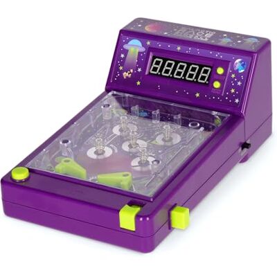 LEGAMI Flipper Arcade Galactic Race, Jeu Vintage avec Levettes avec Double Contrôle, Indicateur électronique, Sons et Lumières, Fonctionne avec Piles AA (Non incluses), 14,4 x 10,5 x 24,8 cm - Publicité LEGAMI Flipper Arcade Galactic Race, Jeu Vintage avec Levettes avec Double Contrôle, Indicateur électronique, Sons et Lumières, Fonctionne avec Piles AA (Non incluses), 14,4 x 10,5 x 24,8 cm - Publicité