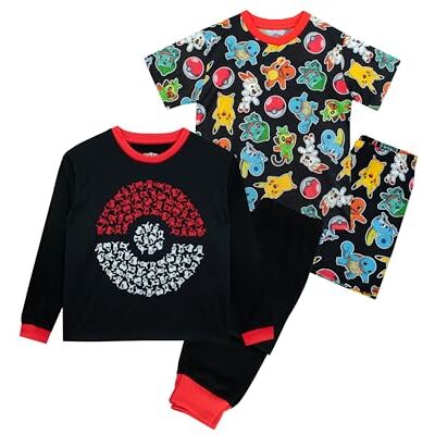 Pokémon Pyjamas pour Garçons Pack De 2 Pyjamas Pikachu pour Enfants Deux Packs De pour Garçons Marchandise Officielle Multicolore 12-13 Ans - Publicité Pokémon Pyjamas pour Garçons Pack De 2 Pyjamas Pikachu pour Enfants Deux Packs De pour Garçons Marchandise Officielle Multicolore 12-13 Ans - Publicité