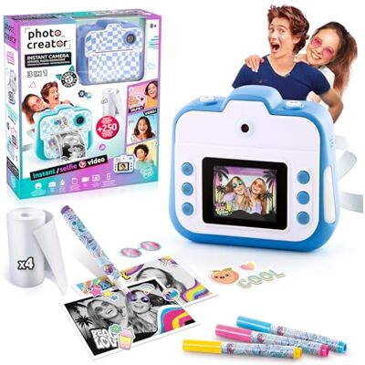 Canal Toys – Photo Creator Appareil Photo en Impression Instantané Bleu – Appareil Photo Enfant avec Papier Inclus – Idéal Souvenir, Selfies & créations – Dès 8 Ans Idée Cadeau CLK 057 - Publicité Canal Toys – Photo Creator Appareil Photo en Impression Instantané Bleu – Appareil Photo Enfant avec Papier Inclus – Idéal Souvenir, Selfies & créations – Dès 8 Ans Idée Cadeau CLK 057 - Publicité