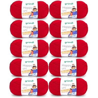 Gründl - Happy uni - 100 g / 250 m - 4-5 mm - yarn - Publicité Gründl - Happy uni - 100 g / 250 m - 4-5 mm - yarn - Publicité