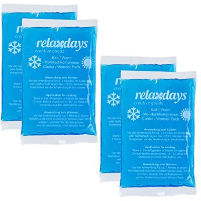 RELAXDAYS - Ghiaccio Gel Termico - 4 Sachets de gel - Publicité RELAXDAYS - Ghiaccio Gel Termico - 4 Sachets de gel - Publicité