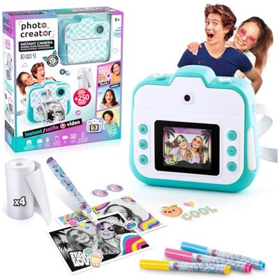 Canal Toys – Photo Creator Appareil Photo en Impression Instantané Turquoise – Appareil Photo Enfant avec Papier Inclus – Idéal Souvenir, Selfies & créations – Dès 8 Ans Idée Cadeau CLK 001T - Publicité Canal Toys – Photo Creator Appareil Photo en Impression Instantané Turquoise – Appareil Photo Enfant avec Papier Inclus – Idéal Souvenir, Selfies & créations – Dès 8 Ans Idée Cadeau CLK 001T - Publicité
