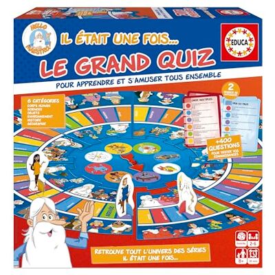 Educa Borras, S.A.U. Educa Il etait une fois, Le Grand Quizz. De nouvelles questions sur le thème de la vie. A partir de 6 ans (20374) - Publicité Educa Borras, S.A.U. Educa Il etait une fois, Le Grand Quizz. De nouvelles questions sur le thème de la vie. A partir de 6 ans (20374) - Publicité