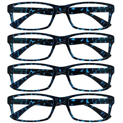 Opulize Lunettes de lecture noires bleues marron violette pack - Reading glasses - Publicité Opulize Lunettes de lecture noires bleues marron violette pack - Reading glasses - Publicité