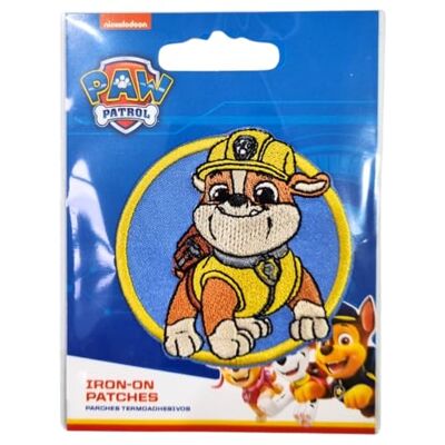 Paw Patrol - Rubble Kids - Taille 5,9 x 5,9 cm - Thermocollant - Patch - Publicité Paw Patrol - Rubble Kids - Taille 5,9 x 5,9 cm - Thermocollant - Patch - Publicité