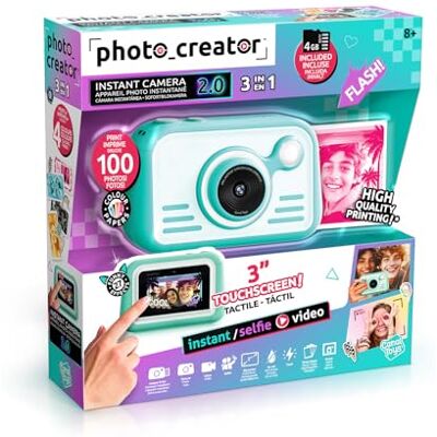 Canal Toys Photo Creator Appareil Photo à Impression Instantanée Bleu pour Enfants 8 Ans+ Idée Cadeau pour Créer des Souvenirs avec tes Amis Amuse Toi avec Les 4 Filtres et 22 cadres – CLK 046 - Publicité Canal Toys Photo Creator Appareil Photo à Impression Instantanée Bleu pour Enfants 8 Ans+ Idée Cadeau pour Créer des Souvenirs avec tes Amis Amuse Toi avec Les 4 Filtres et 22 cadres – CLK 046 - Publicité
