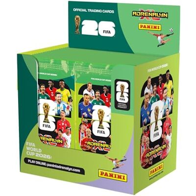 Panini Adrenalyn XL Lot de 50 Paquets de 50 Paquets de Coupe du Monde de la FIFA 2026 - Publicité Panini Adrenalyn XL Lot de 50 Paquets de 50 Paquets de Coupe du Monde de la FIFA 2026 - Publicité
