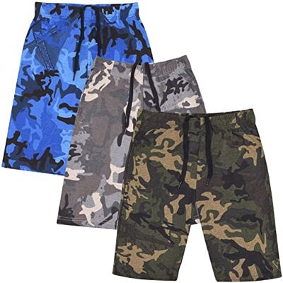 A2Z 4 Kids Garçons Shorts Coton S'étirer Casual Été Longueur au Genou Shorts S07 Camo 3 Pack 7-8 - Publicité A2Z 4 Kids Garçons Shorts Coton S'étirer Casual Été Longueur au Genou Shorts S07 Camo 3 Pack 7-8 - Publicité