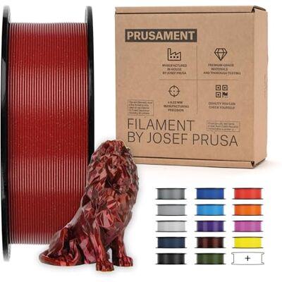 Prusament PLA Filament pour imprimante 3D Galaxy Red 1,75 mm – 1 kg Haute précision ±0,02 mm Facile à imprimer Déformation minimale Sans nœuds Pour débutants et professionnels - Publicité Prusament PLA Filament pour imprimante 3D Galaxy Red 1,75 mm – 1 kg Haute précision ±0,02 mm Facile à imprimer Déformation minimale Sans nœuds Pour débutants et professionnels - Publicité