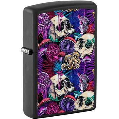 Zippo Briquet tempête Pyschedelic Mushroom, Champignon psychédélique, Noir Mat, lumière Noire, Rechargeable, réutilisable, Design Coupe-Vent, boîte Cadeau, fabriqué aux États-Unis - Publicité Zippo Briquet tempête Pyschedelic Mushroom, Champignon psychédélique, Noir Mat, lumière Noire, Rechargeable, réutilisable, Design Coupe-Vent, boîte Cadeau, fabriqué aux États-Unis - Publicité