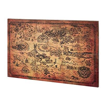 Pyramid ZELDA HYRULE MAP WOOD ART 40 x 59cm SW11805P - Publicité Pyramid ZELDA HYRULE MAP WOOD ART 40 x 59cm SW11805P - Publicité