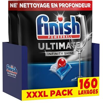 Finish Ultimate Infinity Shine Tablets pour lave-vaisselle - Nettoyant vaisselle - Publicité Finish Ultimate Infinity Shine Tablets pour lave-vaisselle - Nettoyant vaisselle - Publicité