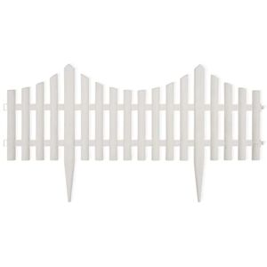 vidaXL Bordures de Jardin Blanc 17 pcs/10 m Frontière Bord Bordure de Pelouse - Publicité vidaXL Bordures de Jardin Blanc 17 pcs/10 m Frontière Bord Bordure de Pelouse - Publicité