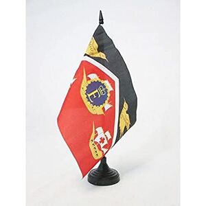 AZ FLAG Drapeau de table Etendard royal de Trinidad-et-Tobago 1967-1978 21x14cm PETIT Drapeaux DE BUREAU royaume de trinité 14 x 21 cm - Publicité