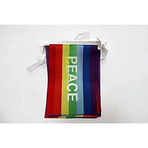 Guirlande de drapeaux arc-en-ciel Az Flag - 6 mètres, 20 drapeaux, 21x15 cm - Bannière - Publicité Guirlande de drapeaux arc-en-ciel Az Flag - 6 mètres, 20 drapeaux, 21x15 cm - Bannière - Publicité