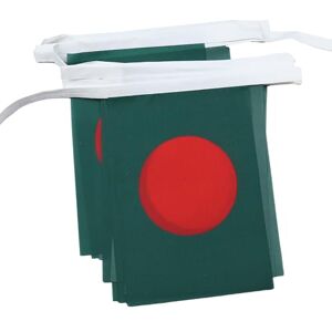 Guirlande de drapeaux du Bangladesh - 6M, 20 drapeaux, polyester - Publicité Guirlande de drapeaux du Bangladesh - 6M, 20 drapeaux, polyester - Publicité