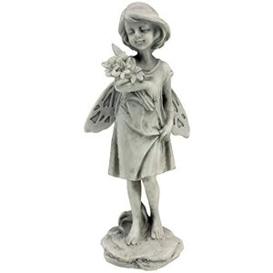 Statue de fée de jardin Design Toscano avec fleurs - Décoration de jardin - Publicité Statue de fée de jardin Design Toscano avec fleurs - Décoration de jardin - Publicité