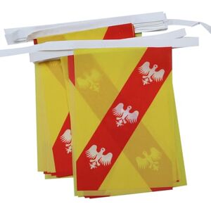 Guirlande de drapeaux Lorraine - 6m, 20 drapeaux, 15x21cm - Publicité Guirlande de drapeaux Lorraine - 6m, 20 drapeaux, 15x21cm - Publicité