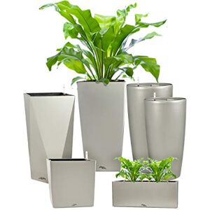 Pflanzwerk ® ÉCOSYSTÈME Jardinière Square Pots de Fleurs avec système d'irrigation 55x30x30cm Gris Métallisé *Intérieurs et extérieurs* *Protection UV* *Qualité supérieure de Marque* - Publicité Pflanzwerk ® ÉCOSYSTÈME Jardinière Square Pots de Fleurs avec système d'irrigation 55x30x30cm Gris Métallisé *Intérieurs et extérieurs* *Protection UV* *Qualité supérieure de Marque* - Publicité