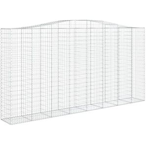Panier de gabions arqué vidaXL 400x50x200/220 cm en fer galvanisé - Publicité Panier de gabions arqué vidaXL 400x50x200/220 cm en fer galvanisé - Publicité