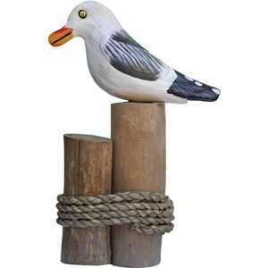 ART Sculpture de mouettes sur poteau nostalgique de marchandises de plage – Décoration en bois filigrane au look vintage 21 cm de haut - Publicité ART Sculpture de mouettes sur poteau nostalgique de marchandises de plage – Décoration en bois filigrane au look vintage 21 cm de haut - Publicité